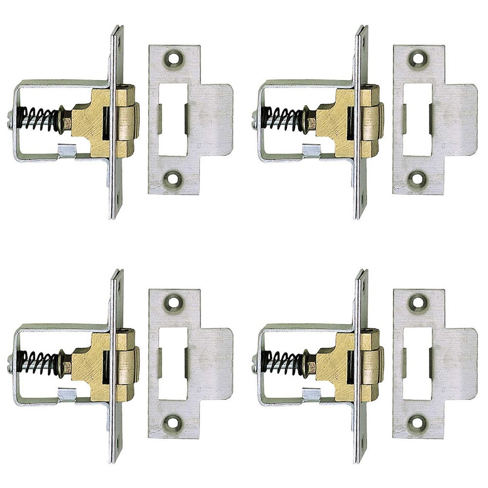 4 PACK Premium 41mm Satin Stainless Steel Rollerbolt Catch for Secure Closure