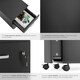 image 5 of Filing Cabinet - 2 rolling,  lockable drawers, fits A4 documents Black