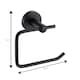 image 2 of Showerdrape Modernity Black Stainless Steel Wall Mounted Toilet Roll Holder | Black | 1