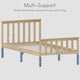 image 3 of Vida Designs Milan 3ft Single Bed Wood Frame, High Foot End, Pine, 90 x 190cm