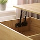 image 5 of Wooden Coffee Table With Lift Up Top and 2 Large Storage Drawers Bruges | Brown