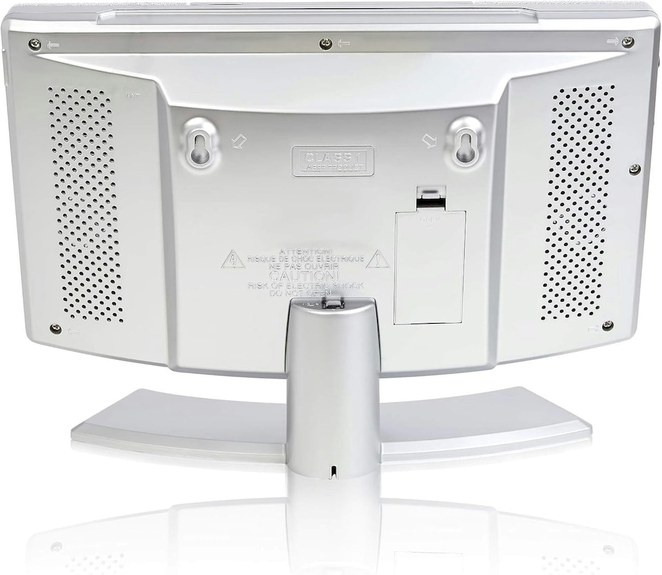 image 1 of Denver MC-5220 CD Player For Home HiFi System - CD Player With Speakers & Radio - Mains Power, Clock Radio, Remote Control, Desktop Stand/Wall Mounted CD Player