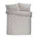 image 4 of Appletree Dot Garden Duvet Cover Set Silver with White Dots