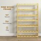 image 5 of HOMCOM Free Standing Wooden Wine Rack 42 Bottles Holders, Natural