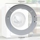 image 3 of Siemens Washing Machine Door Frame Porthole Window for WM10 WM12 WM14 Series
