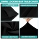 image 4 of 1pc Cocktail Spandex Tablecloth, Table Cover with Leg Pockets - 32" Round