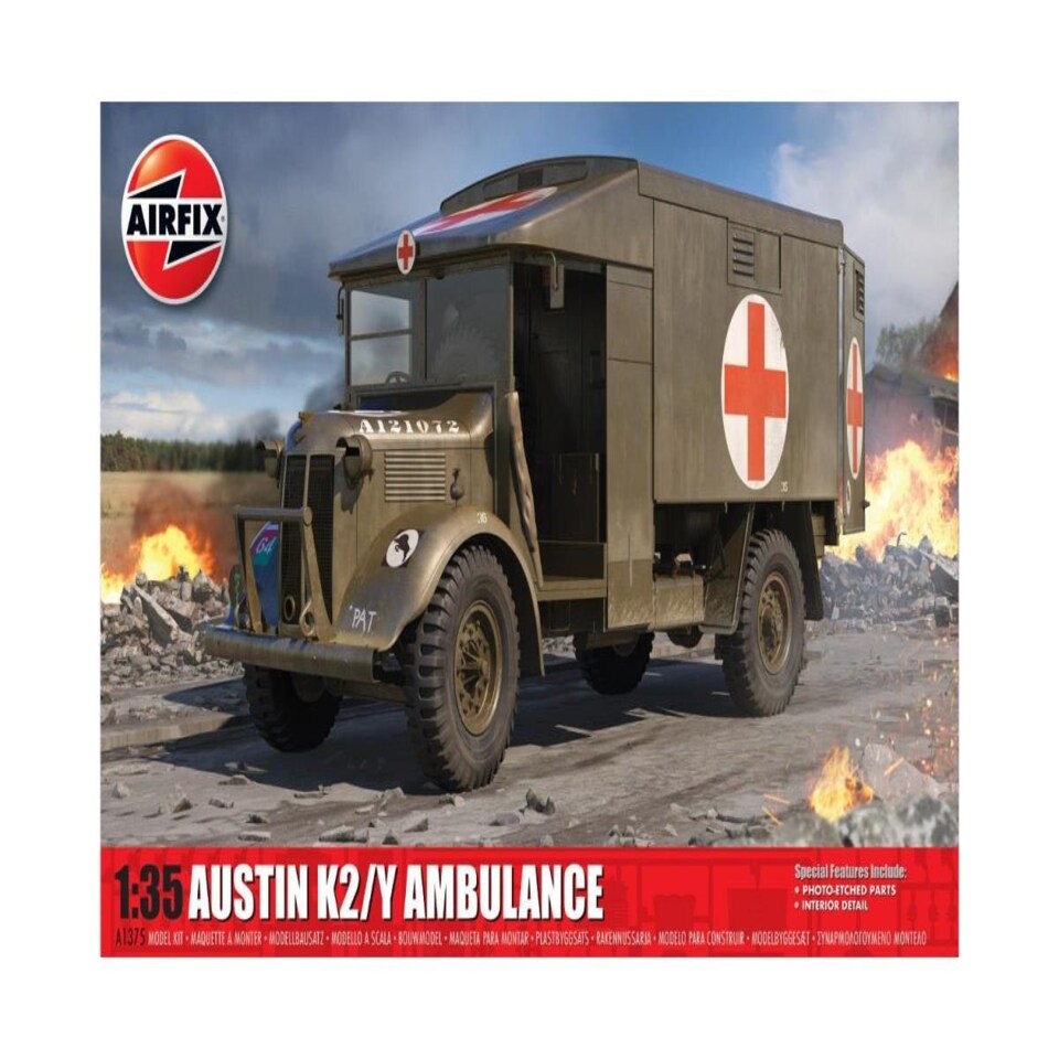 image 1 of Airfix British Austin K2/Y Ambulance (1:35 Scale)