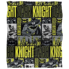 Batman Dark Knight Comic Montage Blanket - Multicoloured - One Size