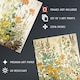 image 4 of Set of 3 Wildflowers Vintage Pastel Floral Artwork Spring Flower Meadow Wall Art Living Room Prints 12x16 Inch