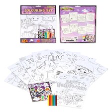 Halloween Colouring Set with Stickers