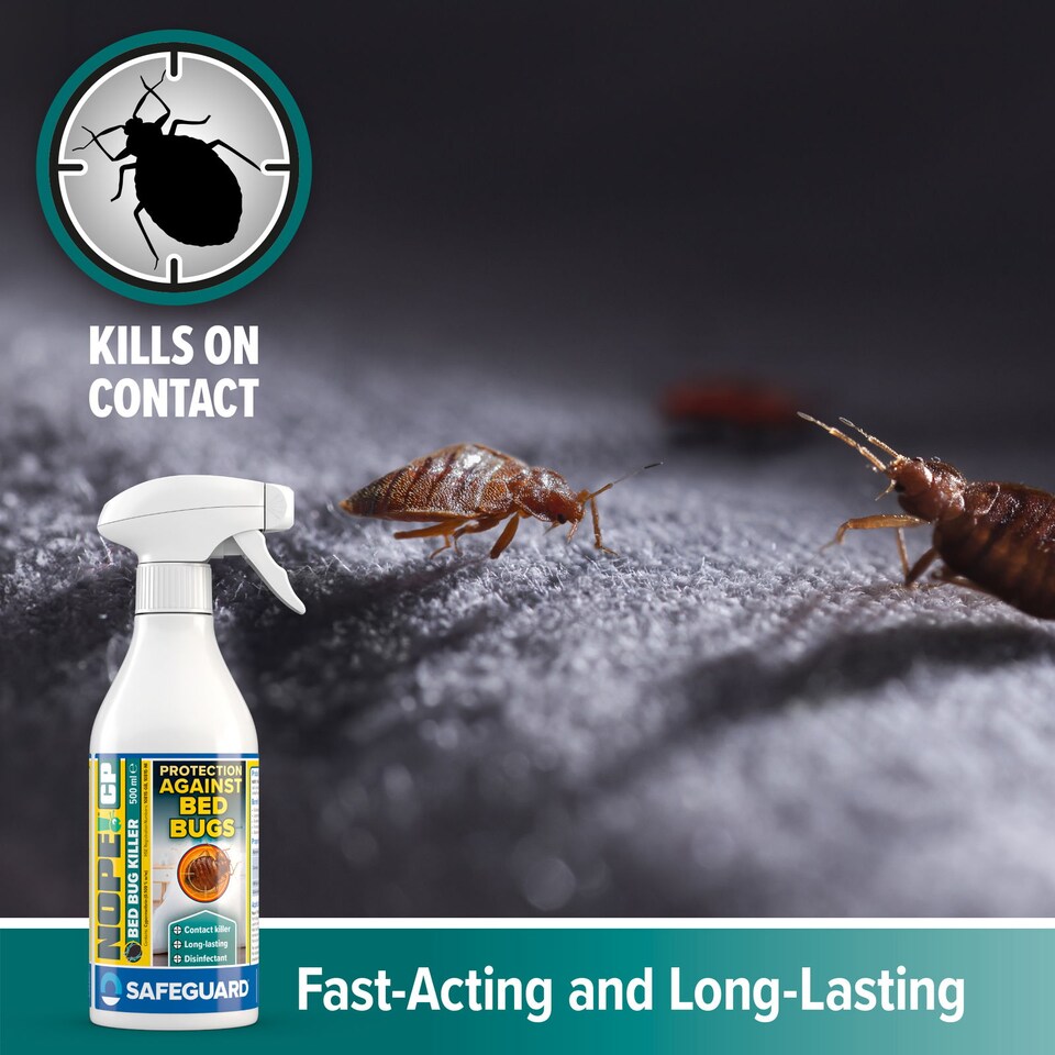 image 1 of NOPE CP Bed Bug Killer Spray Treatment - 500ml - Odourless & Non-Staining for Mattress, Bed Frames, Carpets, Furniture