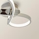 image 5 of ValueLights Infinity Chrome Swirl Integrated LED Ceiling Light | Chrome
