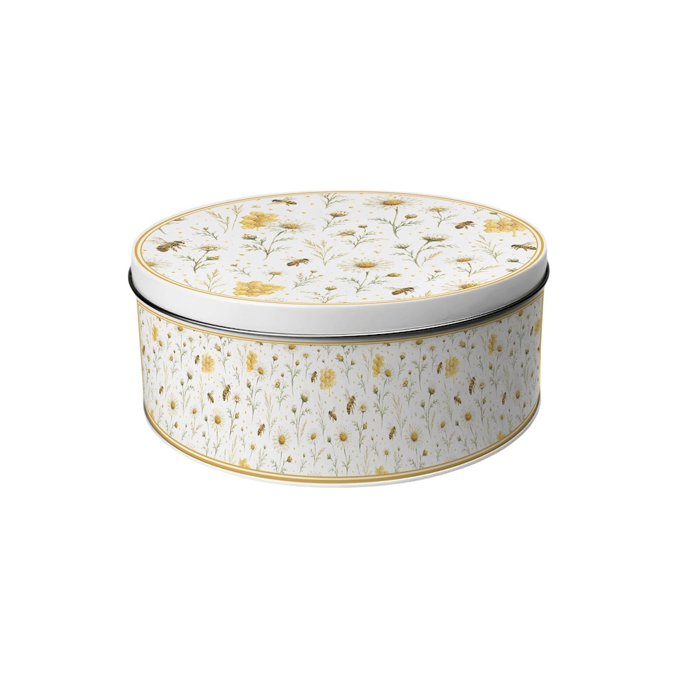 image 1 of Bees & Buds Round Cake Tin Set