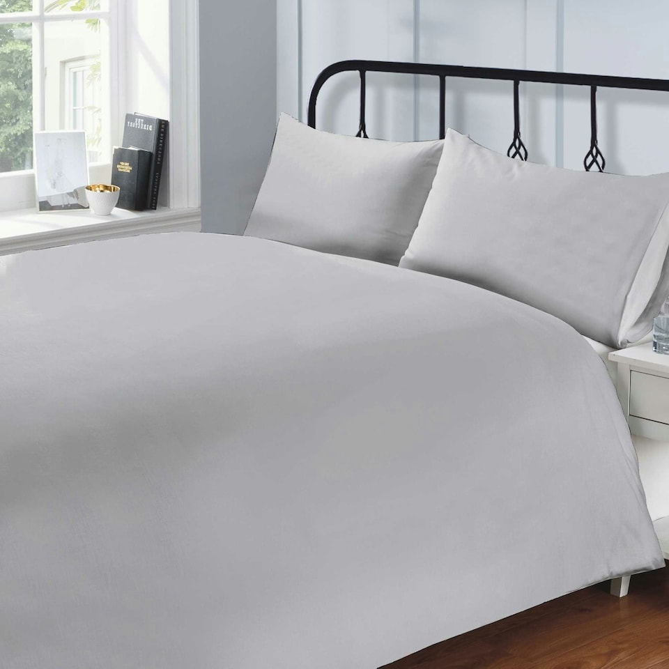 image 1 of Pure Cotton Flat Sheet 200 Thread Count Percale White | Super King