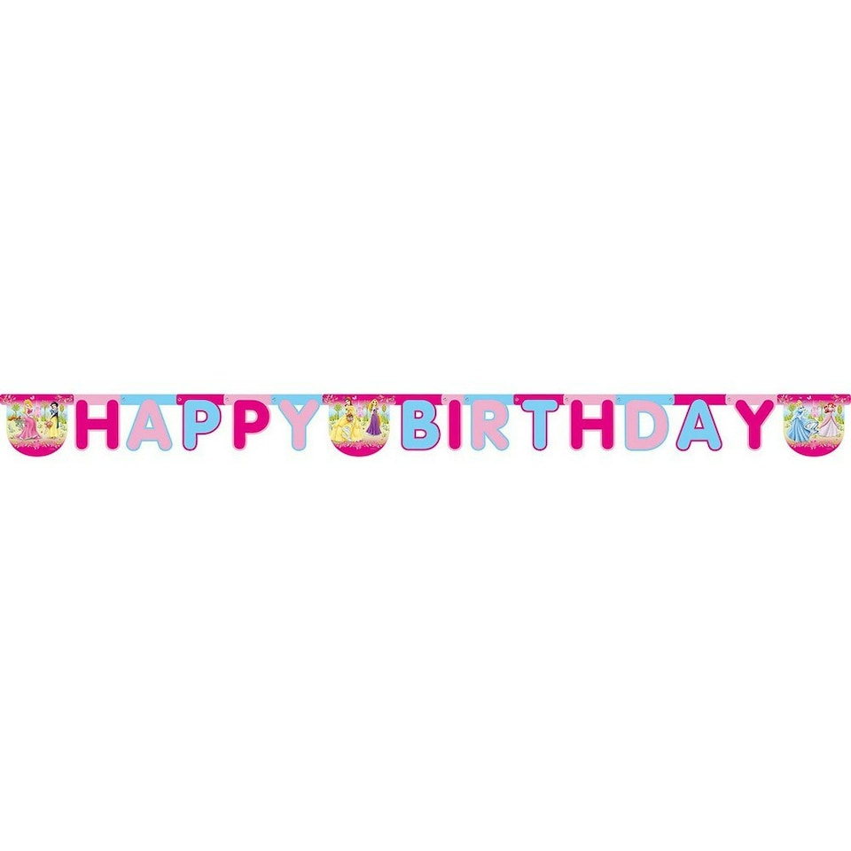 Disney Princess Summer Palace Birthday Banner - Multicoloured - One Size