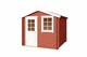 image 4 of Wels 2-Log Cabin, Wooden Garden Room, Timber Summerhouse, Home Office - L263.7 x W250 x H233.7 cm | Brown