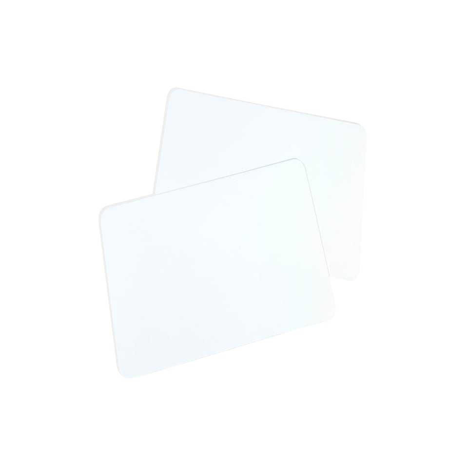 image 1 of Pack of 12 8x5" Size Dry Wipe Whiteboards - Presentation Card Size