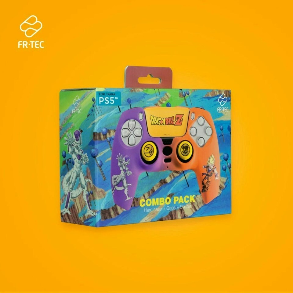 image 1 of Dragon Ball Z PS5 Dualsense Controller Combo Accessories Pack