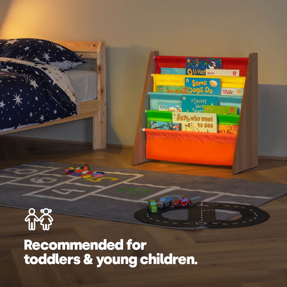image 1 of Childrens Bookcase Rainbow