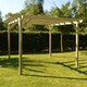 image 2 of Garden Pergola - Wood - L420 x W420 x H270 cm - Light Green