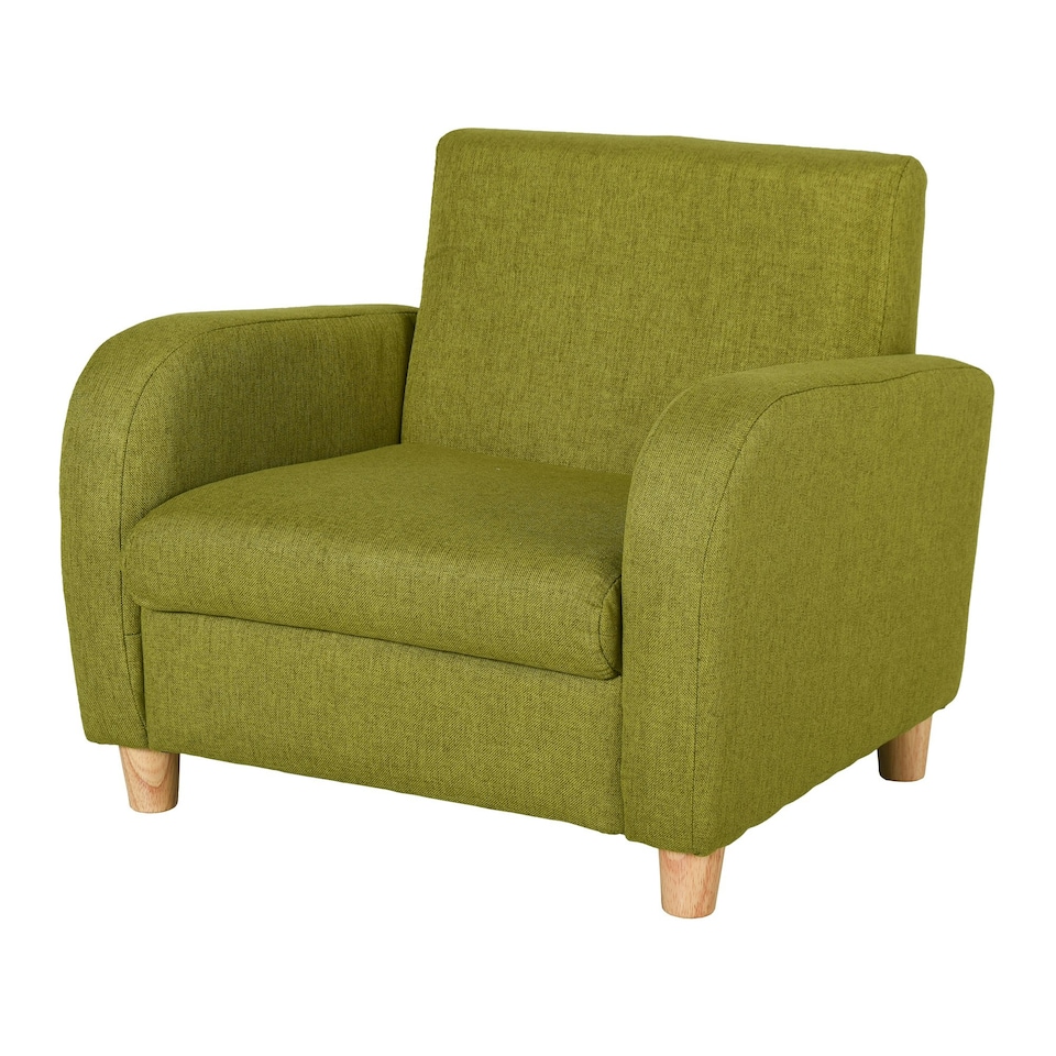 image 1 of HOMCOM Kids Armchair Children Mini Sofa Wood Frame High Back Bedroom Furniture 