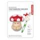 image 2 of Kikkerland Toothbrush Holder Suction Wall Mounted Mushroom