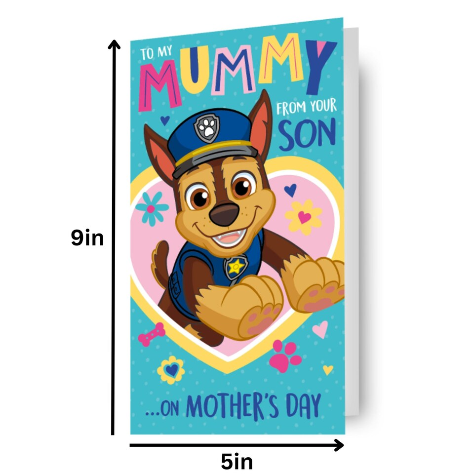 image 1 of Paw Patrol Mother's Day Card 'From Your Son'