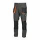 image 1 of ArtMas Grey Orange Work Trousers for Men  Durable Design with Knee Pad Pockets Cargo Storage and Reinforced Seams Size UK38