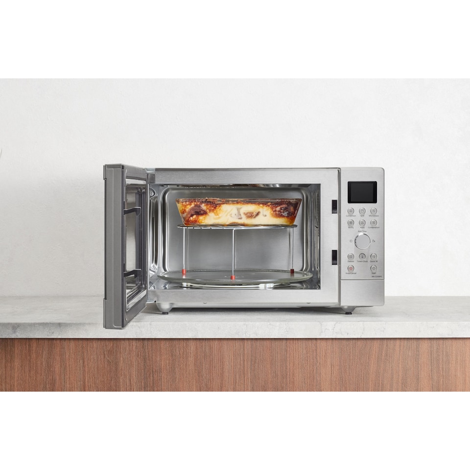 image 1 of Panasonic NN-CD58RS Stainless Steel 27L Slim Inverter Microwave with Grill, Oven & Air Fry - 1000W