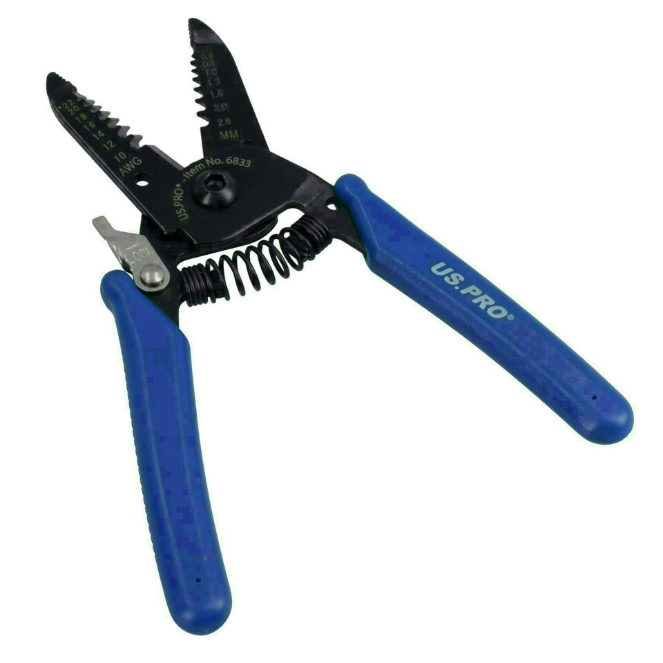 image 1 of 6in Mini Hand Held Electrical Wire Strippers Cutters for Wire 0.6mm - 2.6mm