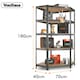 image 3 of VonHaus 5 Tier Heavy Duty Steel Corner Storage Unit for Garage