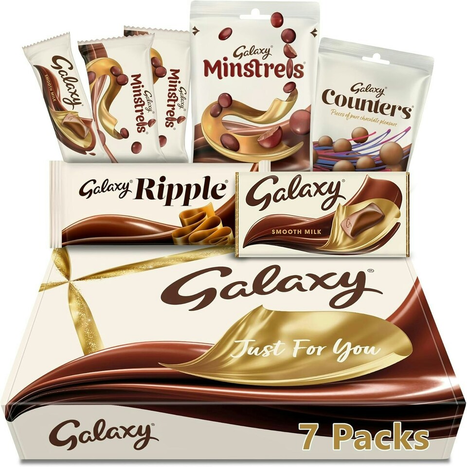 image 1 of Galaxy Variety Chocolate Hamper Gift Box | Smooth Milk | Minstrels | Counters | Ripple