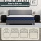 image 4 of Vida Designs Lisbon Single Ottoman Faux Leather Bed, Grey & Gel Memory Foam Pocket Spring Mattress, Single