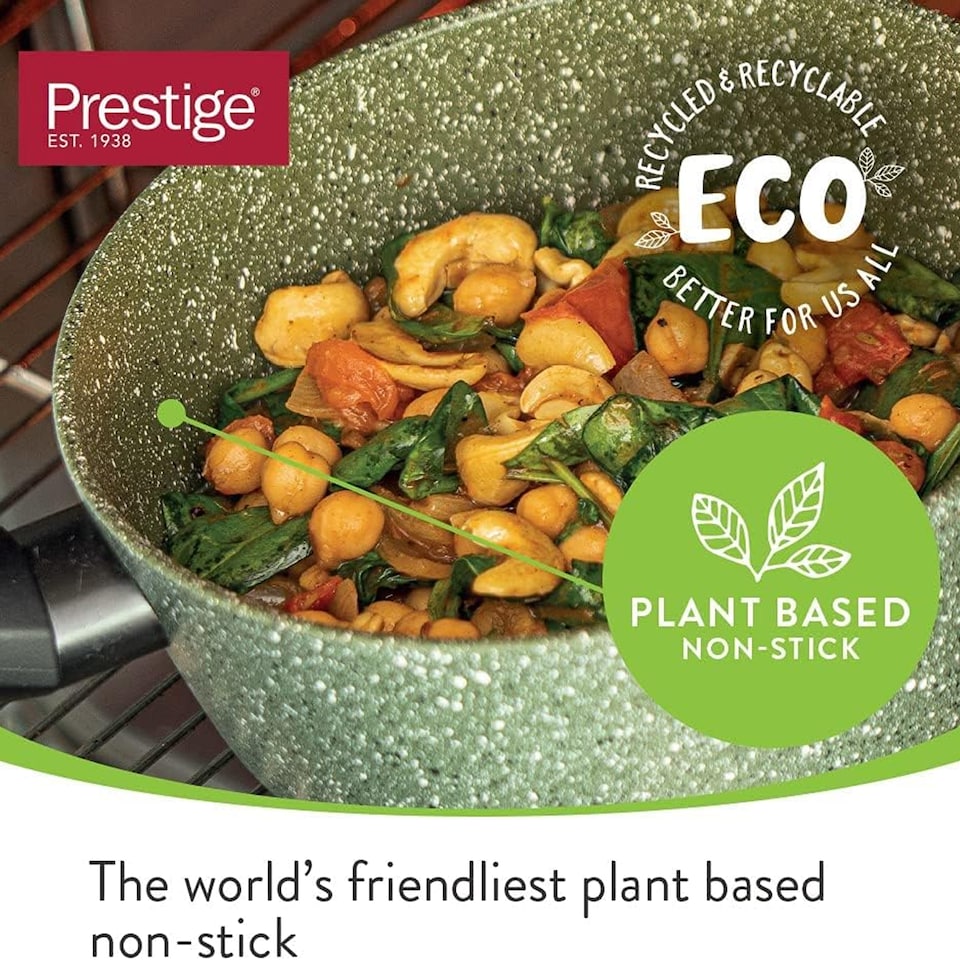 image 1 of Prestige Aluminium Plan Based Non Stick Induction 5 Piece Cookware Set