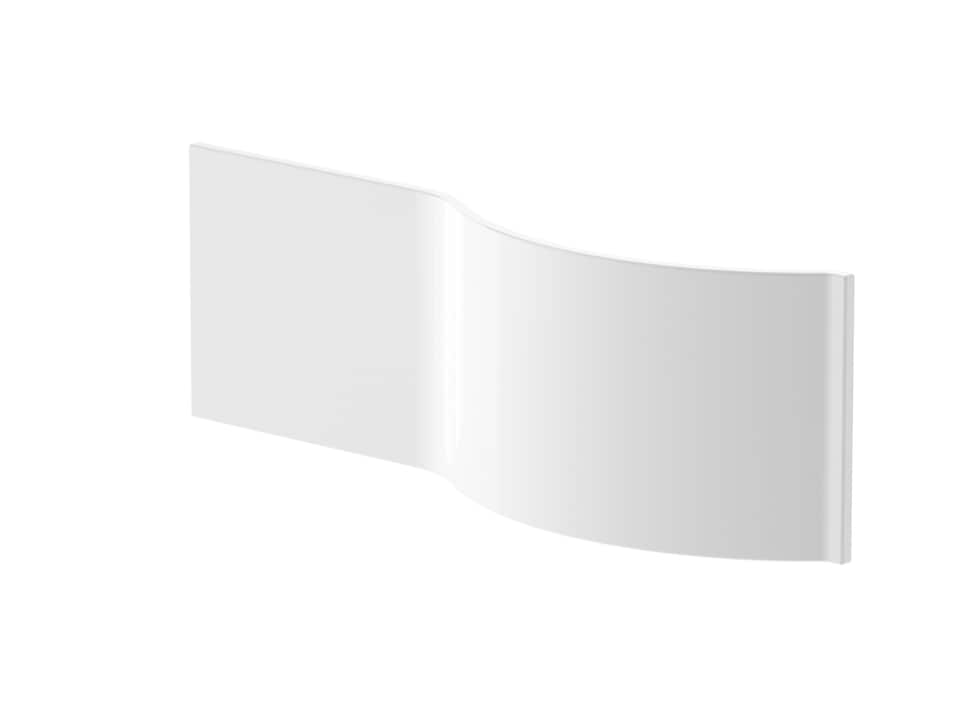 image 1 of Balterley P-Shaped Acrylic Bath Panel for Shower Baths with Curved Front Design