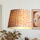 image 3 of Mushroom Pleat Printed 30cm Shade