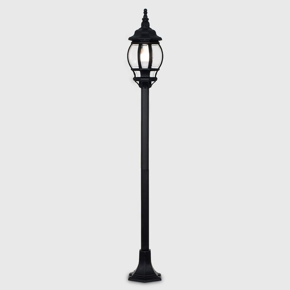 image 1 of ValueLights Windsor Black Outdoor Garden IP44 Rated Bollard Post Light
