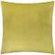 image 3 of Paoletti Evoke Cut Velvet Cushion | Green | Olive | 55 x 55cm | 1