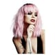 image 3 of Manic Panic Love Kitten Trash Goddess Cotton Candy Pink Wavy Midlength Hair Wig