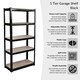 image 2 of Home Vida 5 Tier Garage Shelf Heavy Duty Boltless Shelving Storage Unit, Black