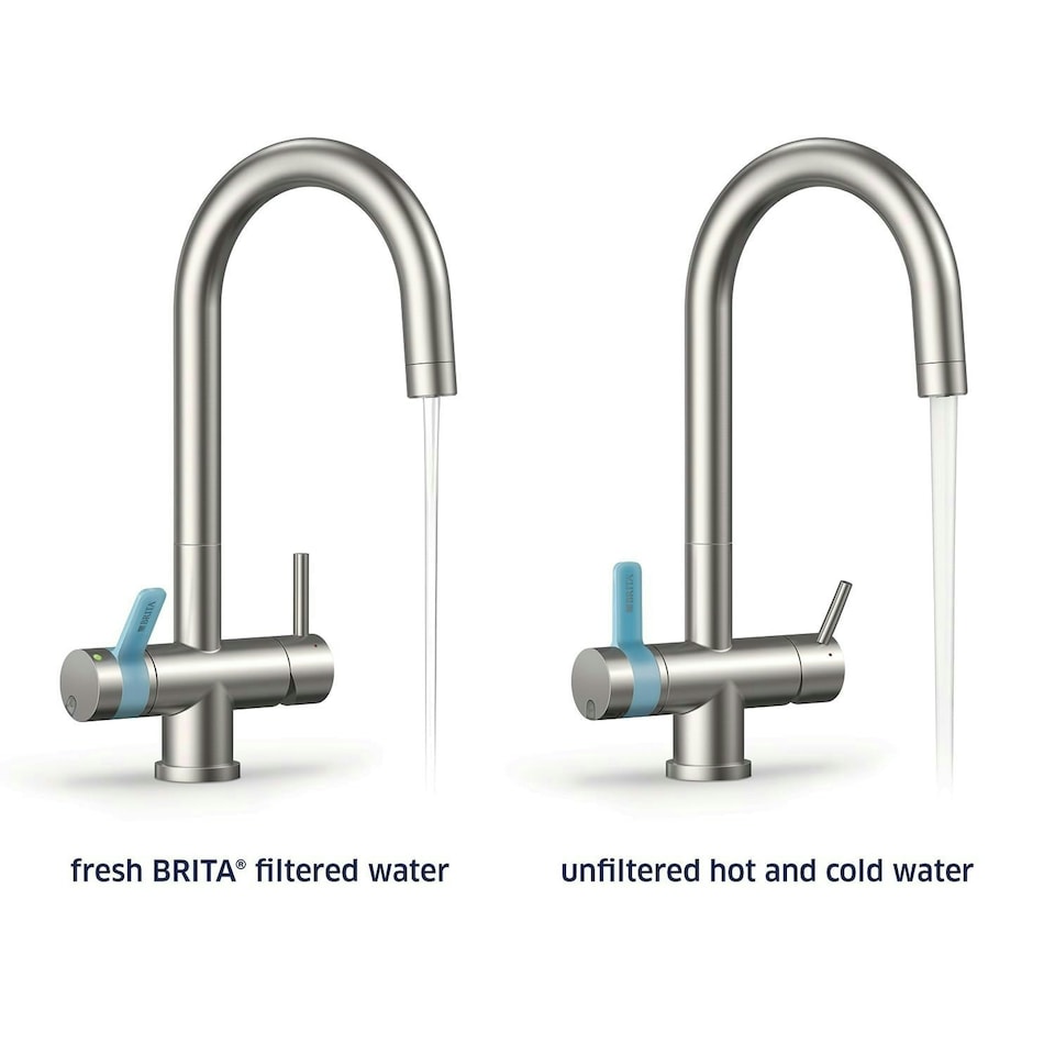 image 1 of BRITA mypure P1 Water Filter Kitchen Tap - Round - Includes 1x BRITA P1000 Cartridge