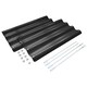 image 1 of Harbour Housewares 2pc Galvanised Steel Raised Garden Bed Extension Set - 50cm - Anthracite