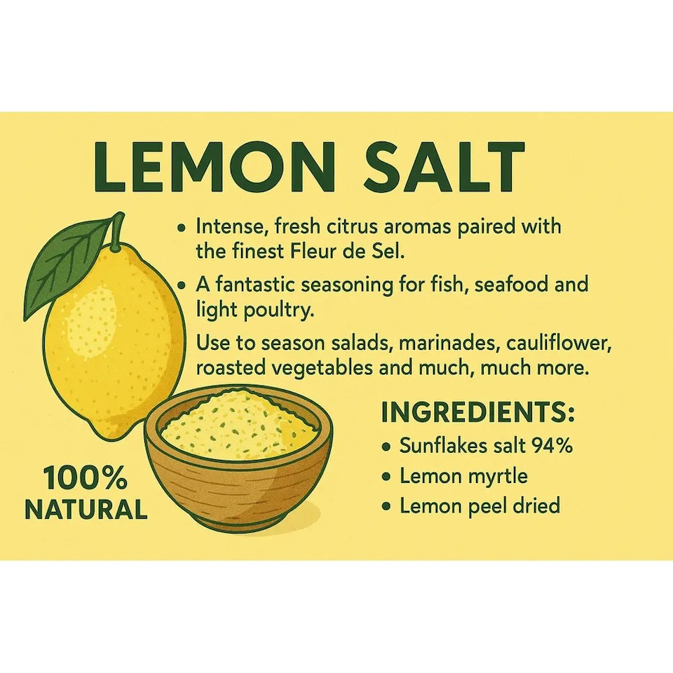 image 1 of Lemon Salt 500g (Sussex Wholefoods)