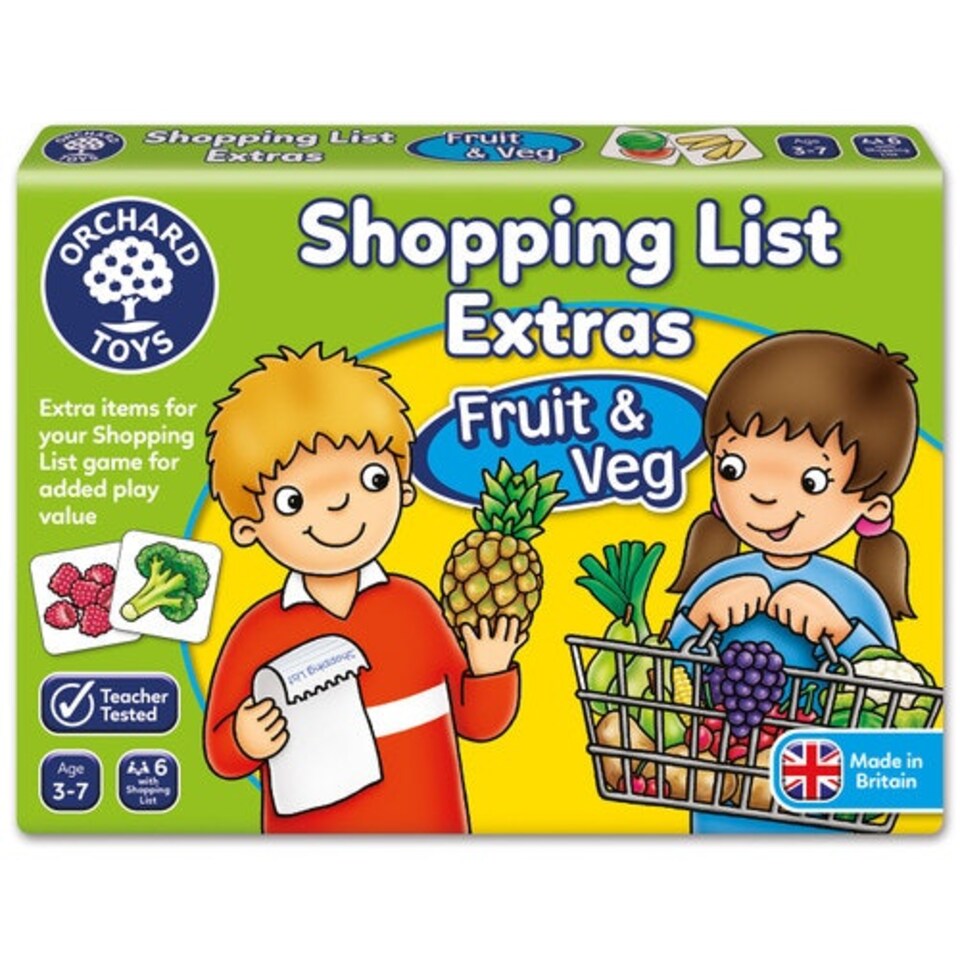 image 1 of Orchard Toys Shopping List Extras Fruit and Veg