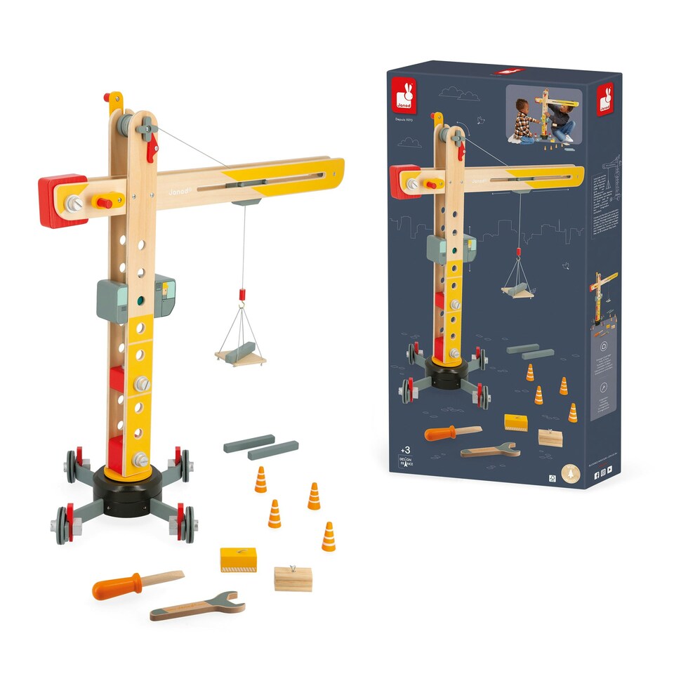 image 1 of Janod Large Crane Toy