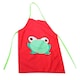 image 1 of Children's Waterproof Cartoon Frog Apron PVC Washable Art Craft Cooking Painting Messy Activity Apron with Adjustable Waist Tie Age 2-8