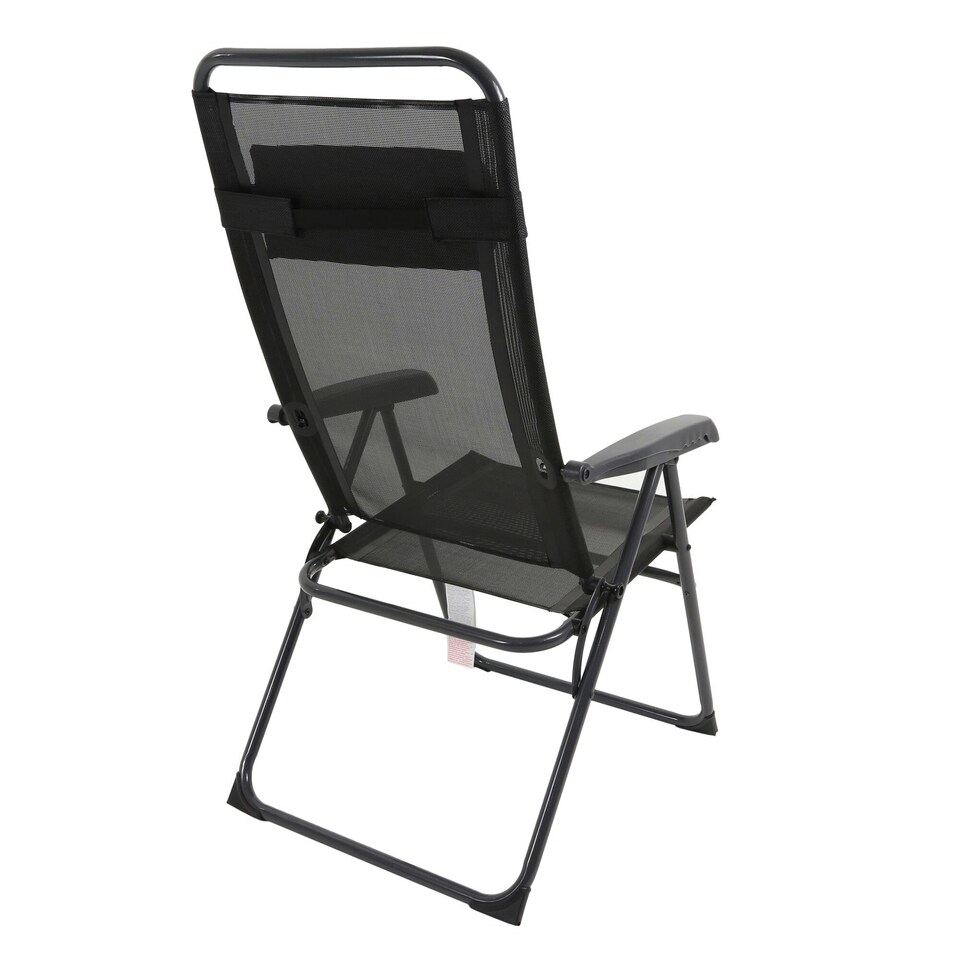 image 1 of 'Colico' Hard Armed Camping Chair Black