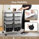 image 4 of COSTWAY 10 Drawers Office Organizer Storage Black