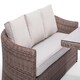 image 5 of Primrose Living Classic Rattan 8 Seater Sofa Set with Rising Table in Natural