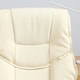 image 8 of HOMCOM Executive Office Chair Faux Leather Computer Chair w/ Wheel White